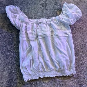 August’s White Crop Top US 8